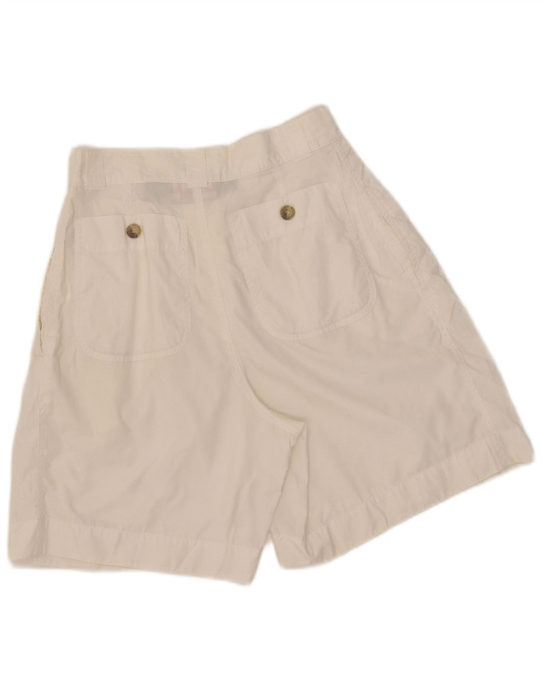 Pantaloncini chino a vita alta da donna Outback UK 10 piccoli W27 poliestere bianco