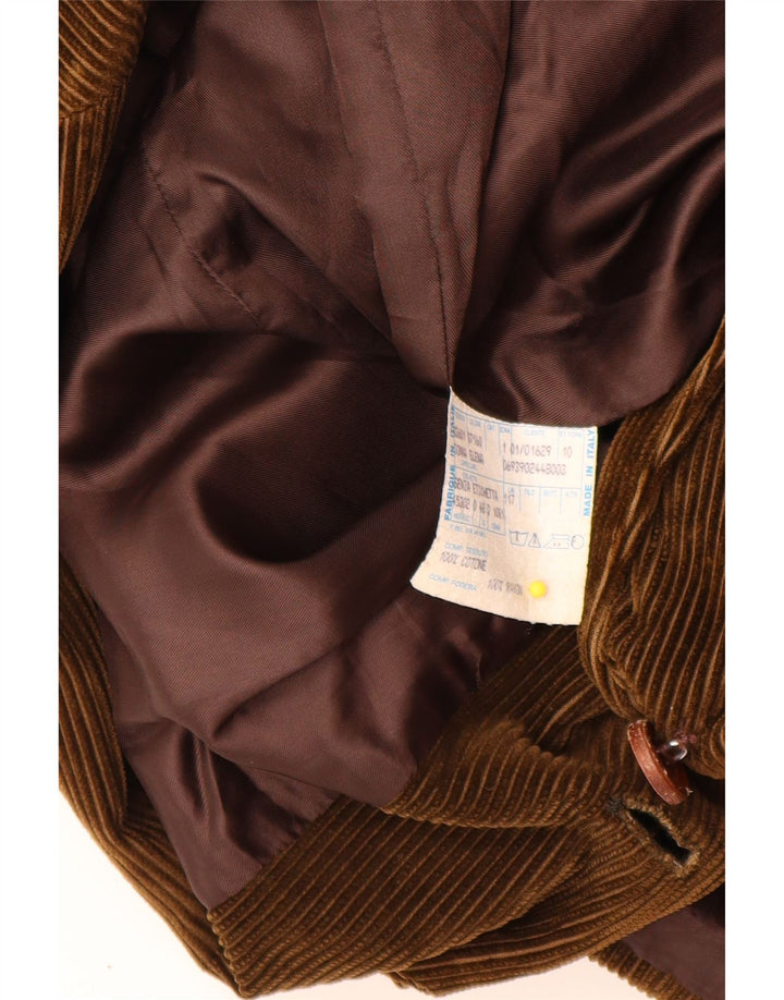 Velluto Duca Visconti Giacca da donna in velluto a coste a 2 bottoni IT 48 XL Cachi