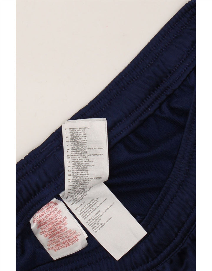Pantaloni della tuta da ragazzo Adidas 15-16 anni in poliestere blu navy