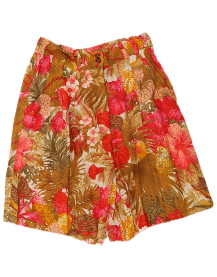 Pantaloncini casual a vita alta da donna Express medi W26 multicolore floreale