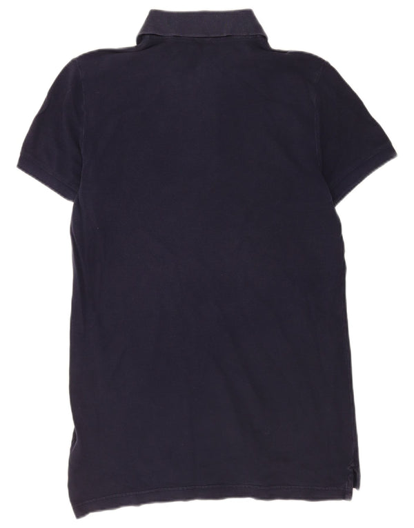Polo Uomo Benetton Media Cotone Blu Navy