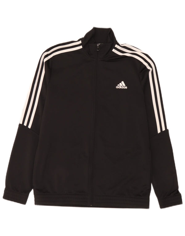 Giacca Top della tuta da ragazzo Adidas 13-14 anni in poliestere nero