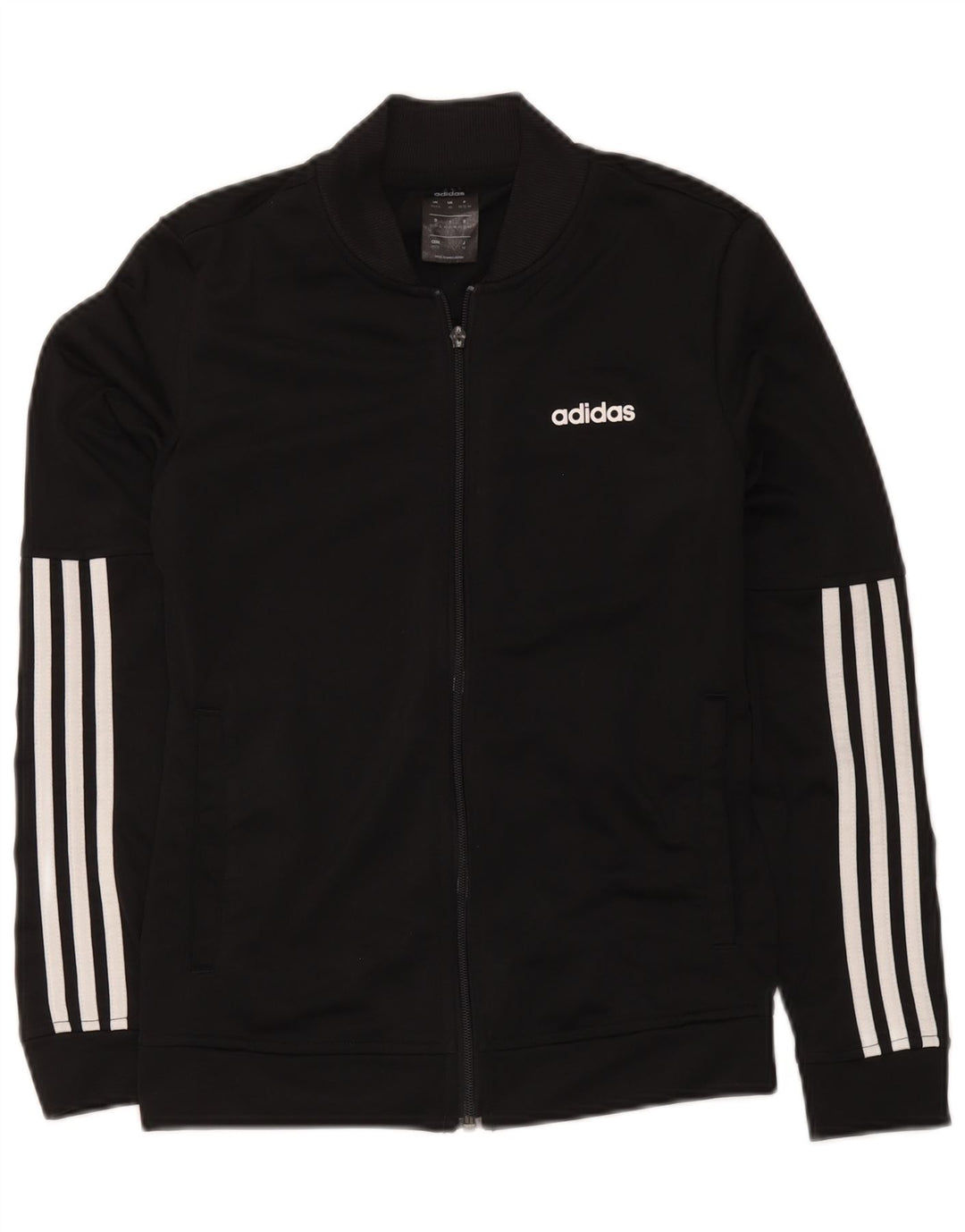 Giacca da tuta da donna Adidas UK 4/6 XS poliestere nero