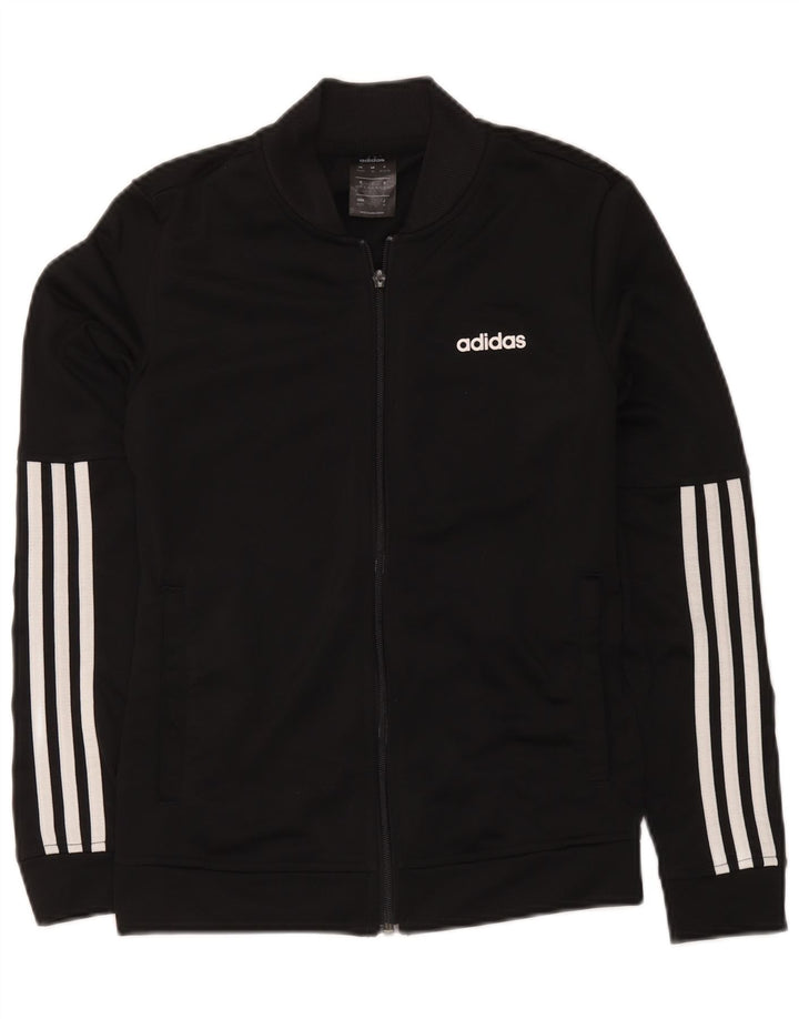 Giacca da tuta da donna Adidas UK 4/6 XS poliestere nero