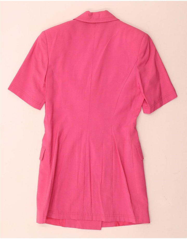 Set gonna vintage in 2 pezzi a maniche corte da donna IT 42 medio W26 rosa