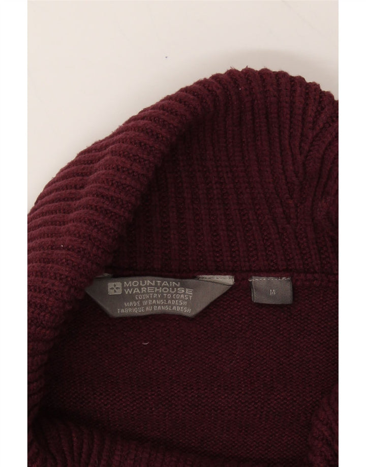 MOUNTAIN WAREHOUSE Womens Roll Neck Jumper Sweater UK 14 Medium Burgundy Vintage Mountain Warehouse and Second-Hand Mountain Warehouse from Messina Hembry 