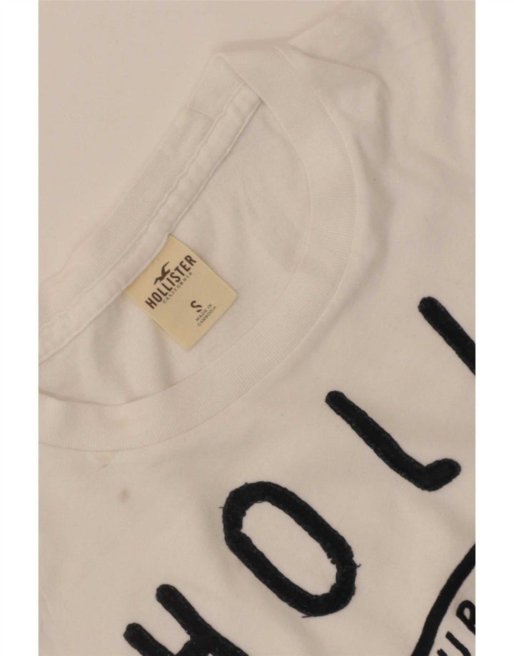T-shirt grafica da uomo Hollister Small bianca