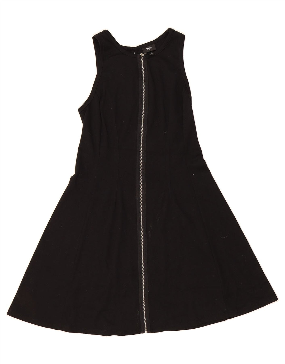 MOSSIMO Womens Sleeveless A-Line Dress UK 12 Medium Black Polyester Vintage Mossimo and Second-Hand Mossimo from Messina Hembry 