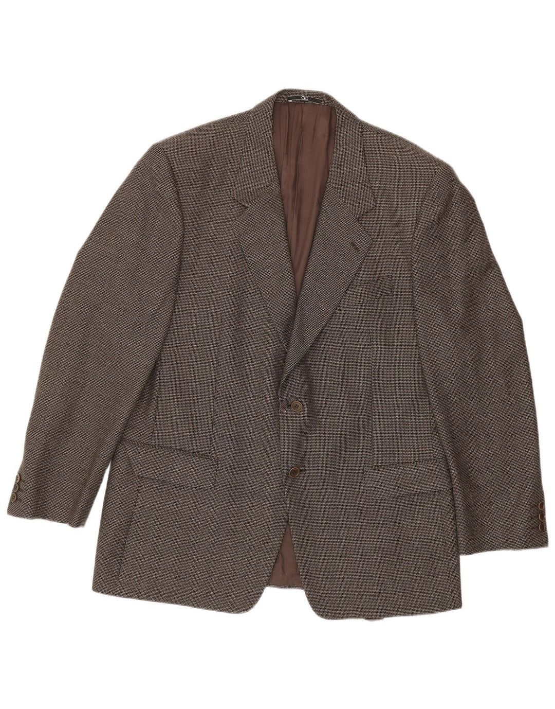 Giacca blazer da uomo a 2 bottoni Valentino IT 44 2XL pied de poule grigio