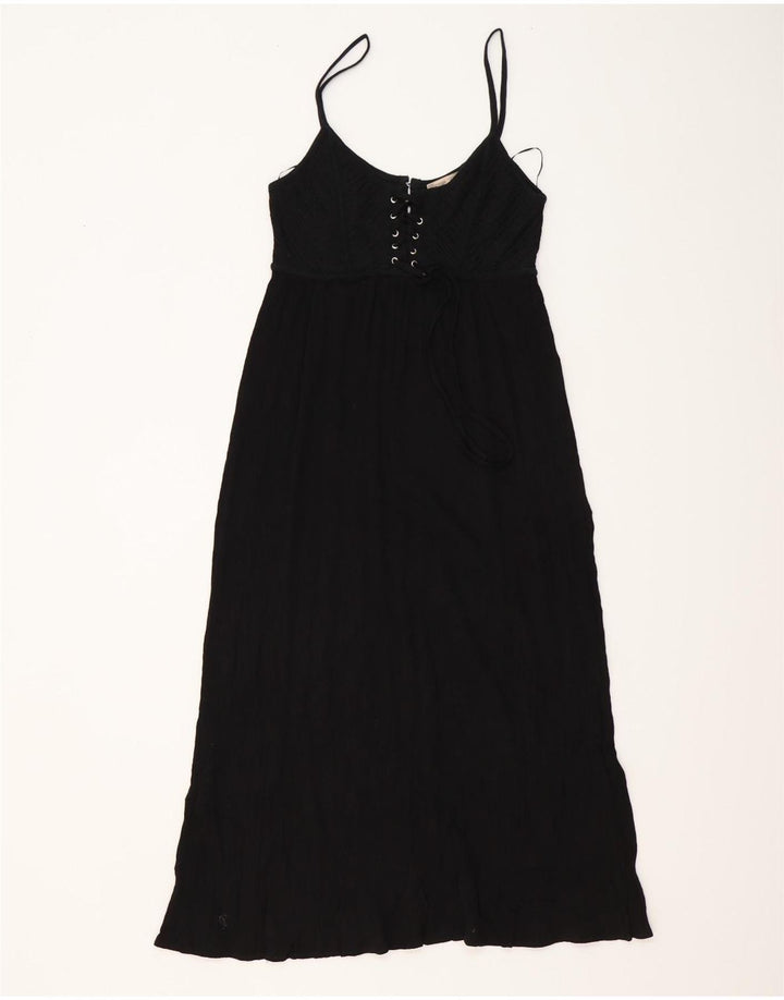 Maxi prendisole Zara da donna UK 12 cotone nero medio