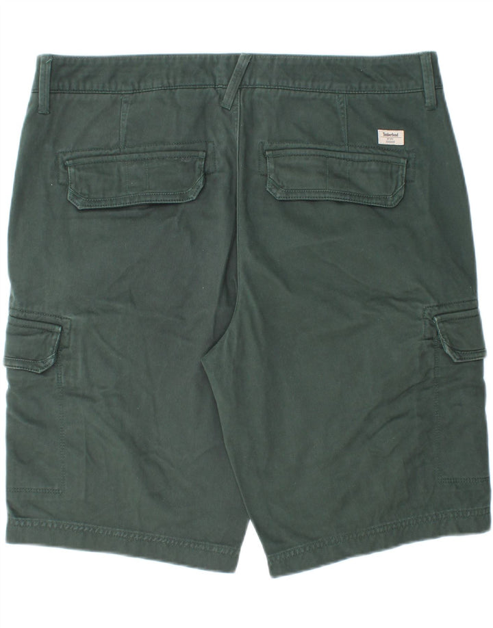 Pantaloncini cargo da uomo Timberland W36 Large Green Cotton