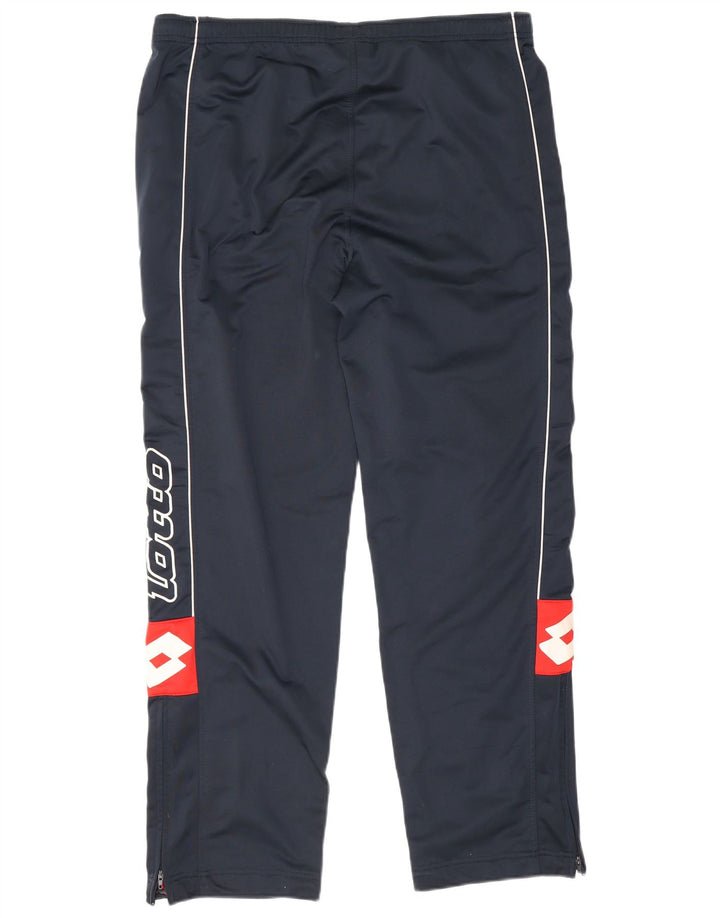 Pantaloni da tuta con grafica da uomo Lotto XL poliestere blu navy