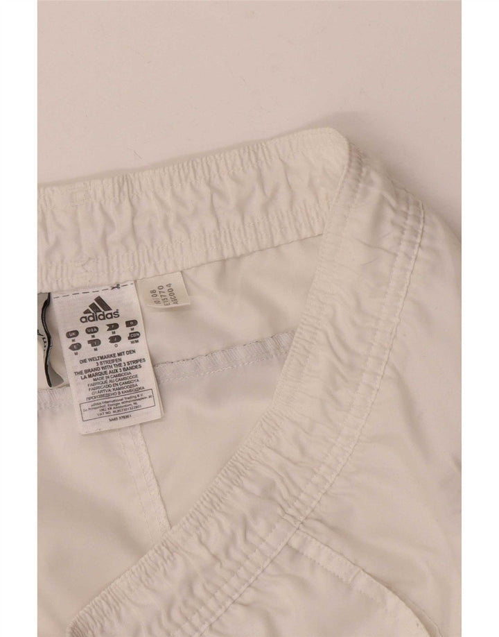 Pantaloncini sportivi Adidas Climalite da uomo di colore bianco medio in poliestere