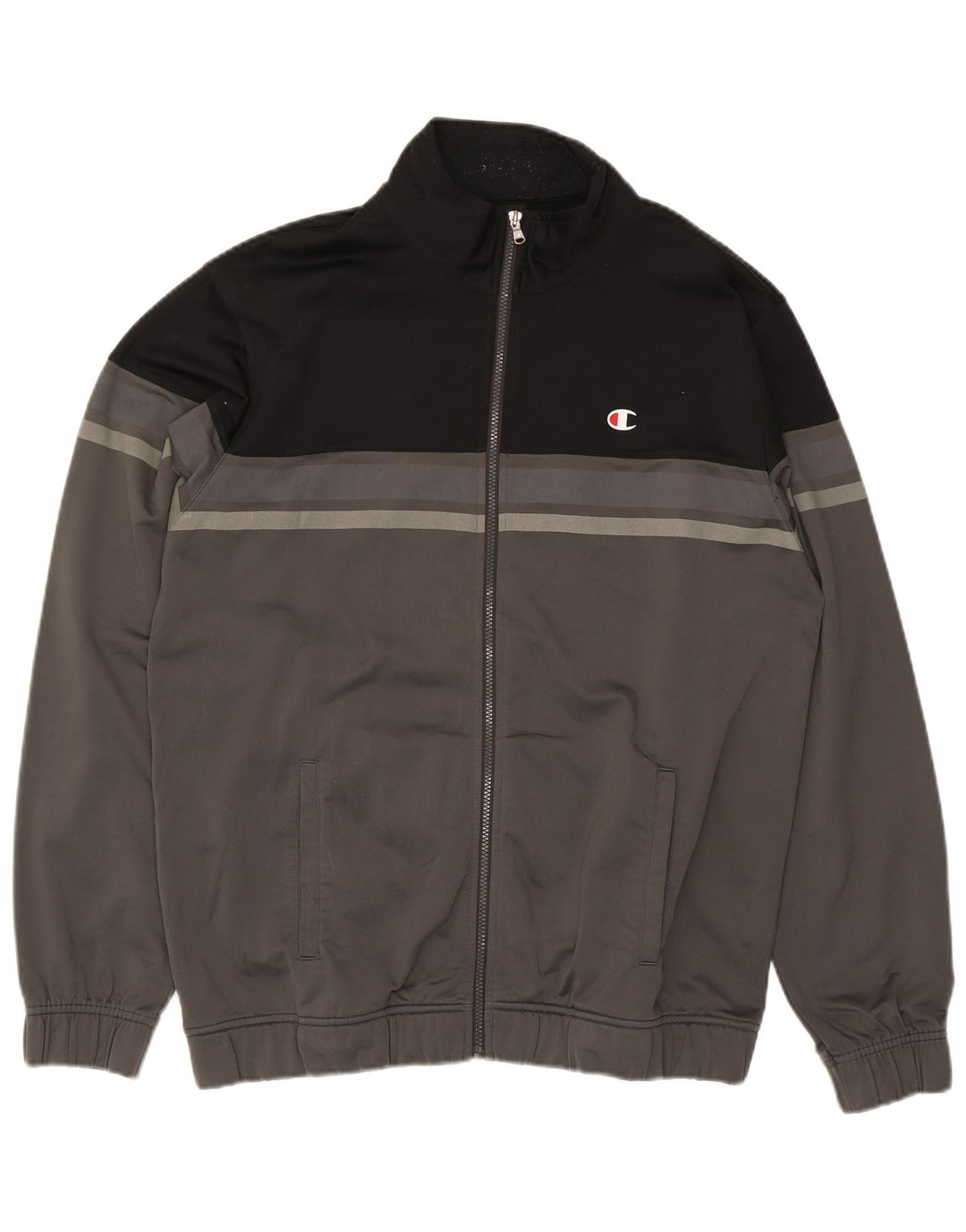 Giacca da tuta da uomo CHAMPION 2XL Poliestere color block grigio