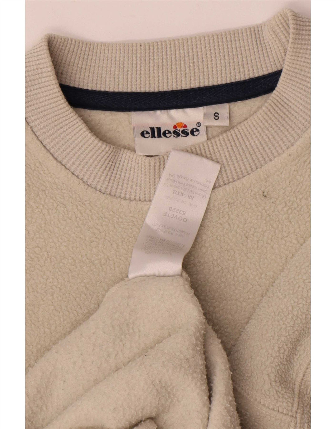 Maglione in pile grafico da uomo Ellesse piccolo poliestere beige