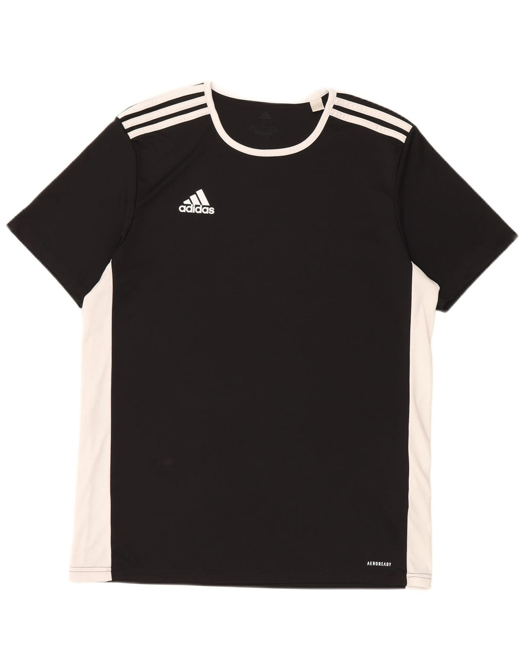 T-shirt Adidas Aeroready da uomo, grande, in poliestere color block nero