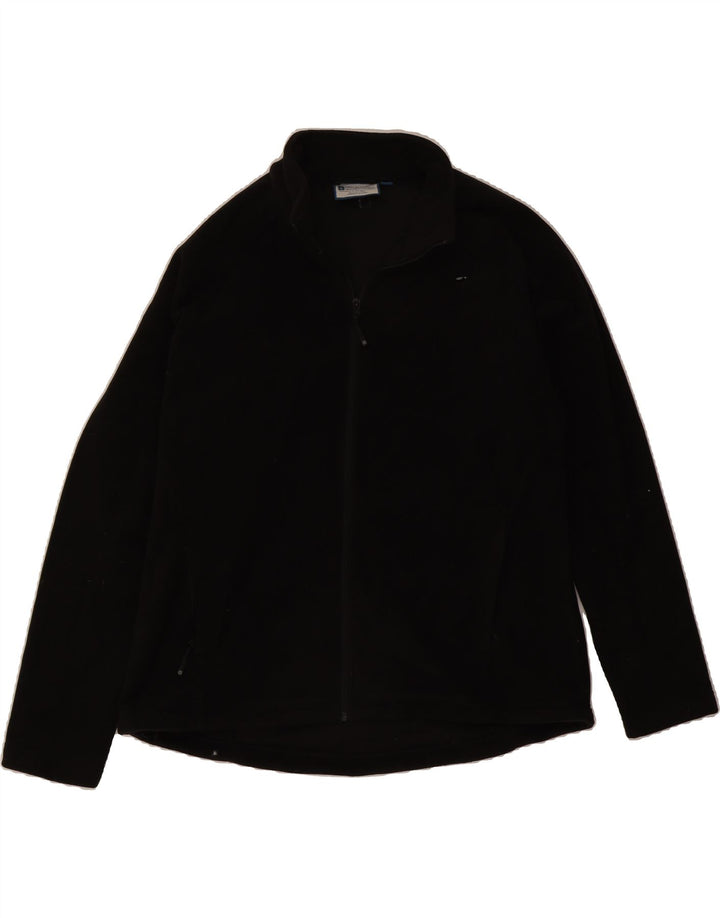 MOUNTAIN WAREHOUSE Womens Fleece Jacket UK 20 2XL Black Polyester Vintage Mountain Warehouse and Second-Hand Mountain Warehouse from Messina Hembry 