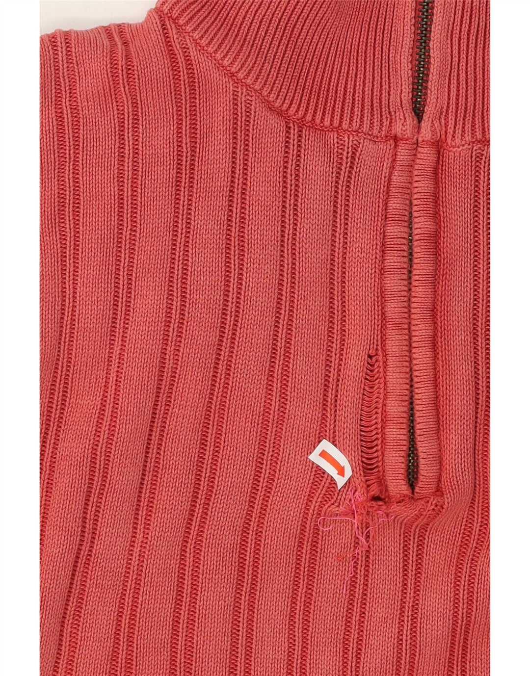 MARLBORO CLASSICS Mens Zip Neck Jumper Sweater XL Pink Cotton Vintage Marlboro Classics and Second-Hand Marlboro Classics from Messina Hembry 