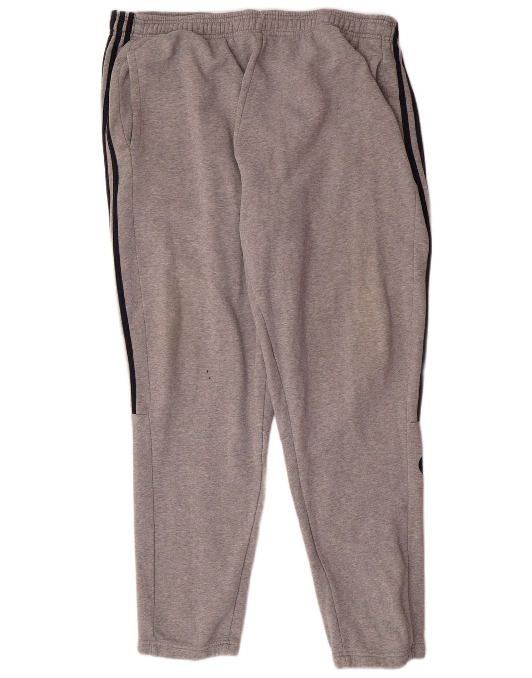 ADIDAS Mens Graphic Tracksuit Trousers 2XL  Grey Cotton