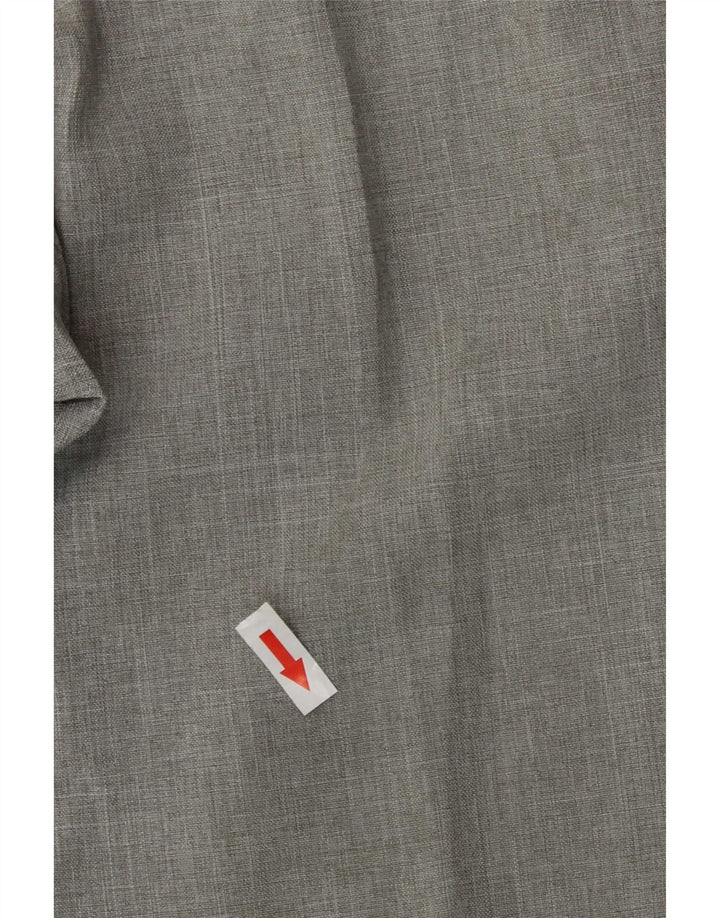 Pantaloni da abito con pegging da uomo Marks & Spencer W32 L29 poliestere grigio