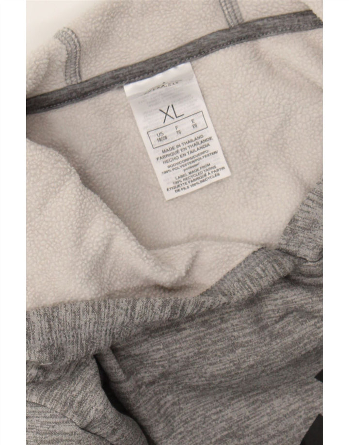 ADIDAS Womens Graphic Hoodie Jumper US 18/20  XL Grey Polyester Vintage Adidas and Second-Hand Adidas from Messina Hembry 