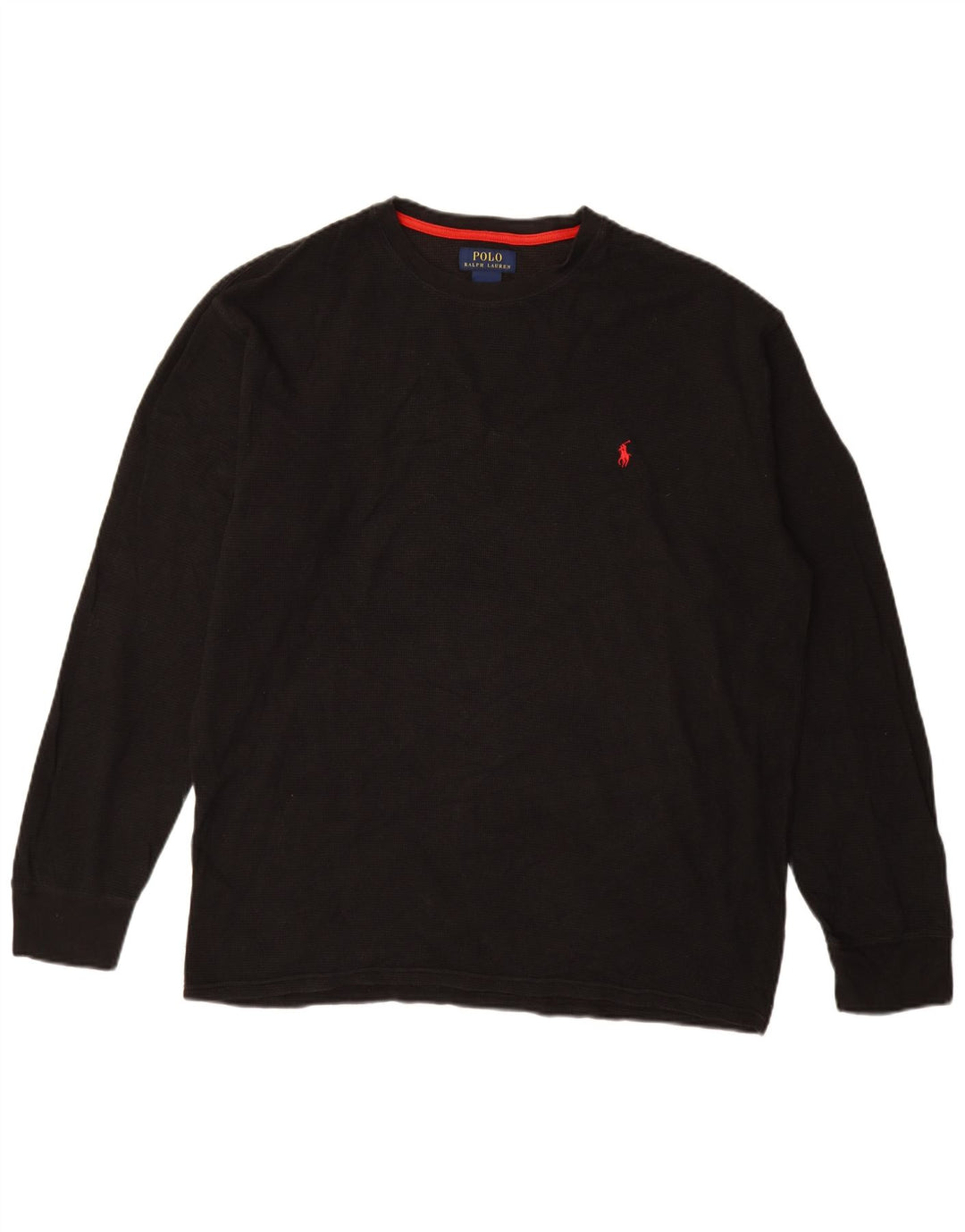 POLO RALPH LAUREN Top da uomo manica lunga 2XL cotone blu