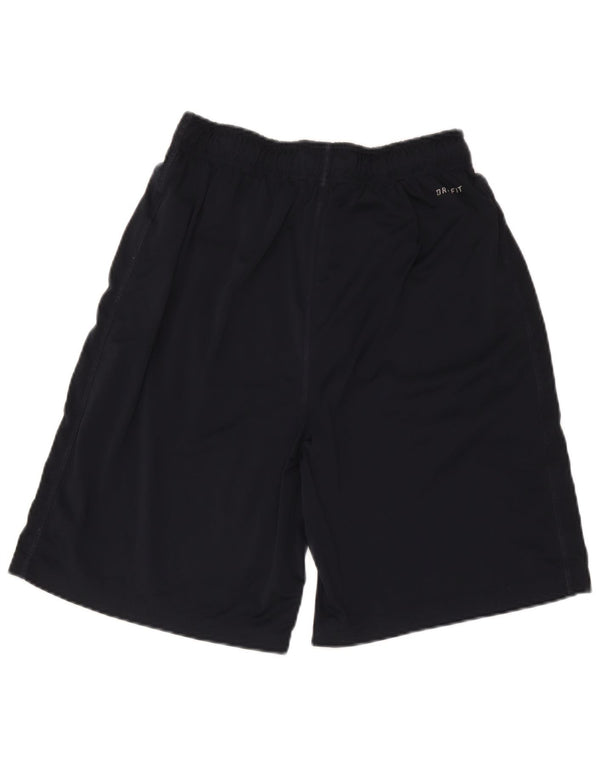Pantaloncini sportivi Nike da donna Dri Fit UK 14 medio blu navy poliestere