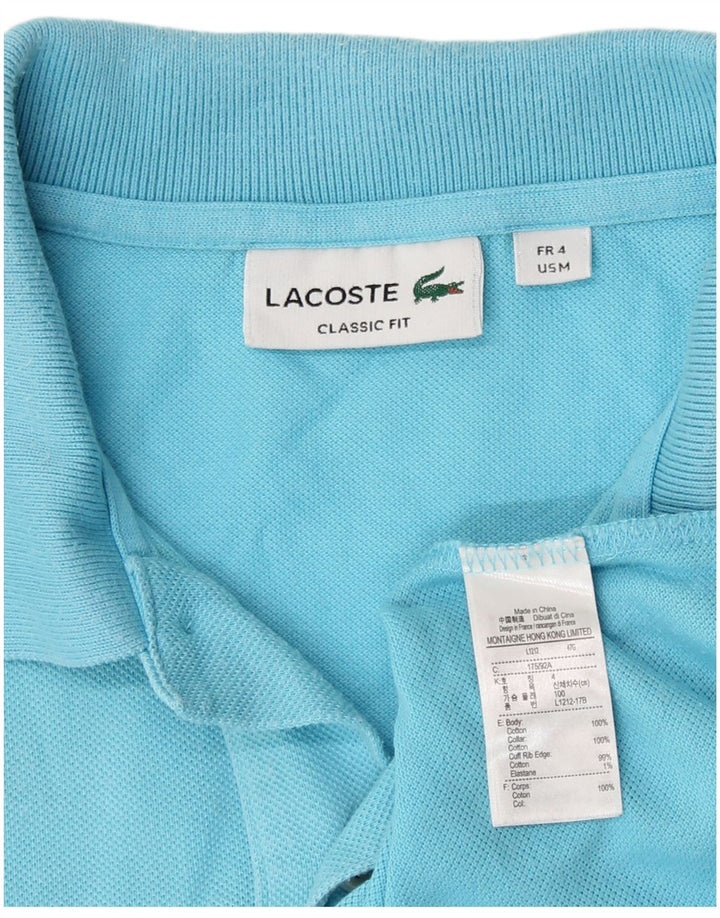 Polo da uomo Lacoste Classic Fit taglia 4 in cotone blu medio
