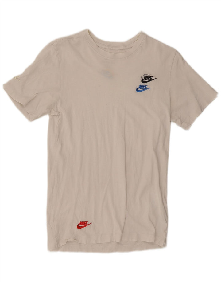 T-shirt Nike da uomo Top XS in cotone bianco