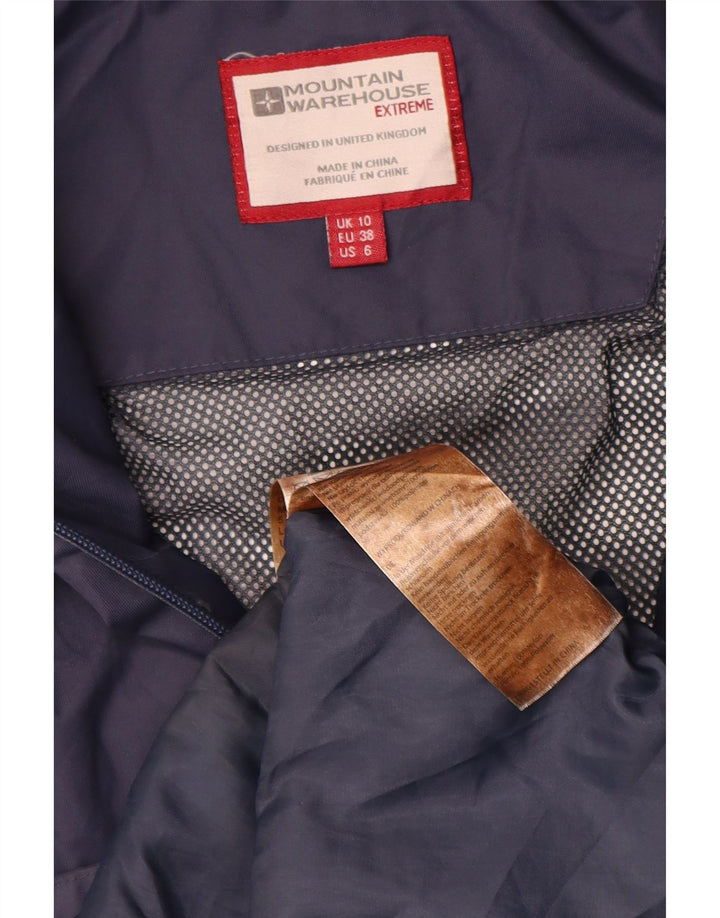 MOUNTAIN WAREHOUSE Giacca antipioggia da donna UK 10 Small Blu Navy Colourblock