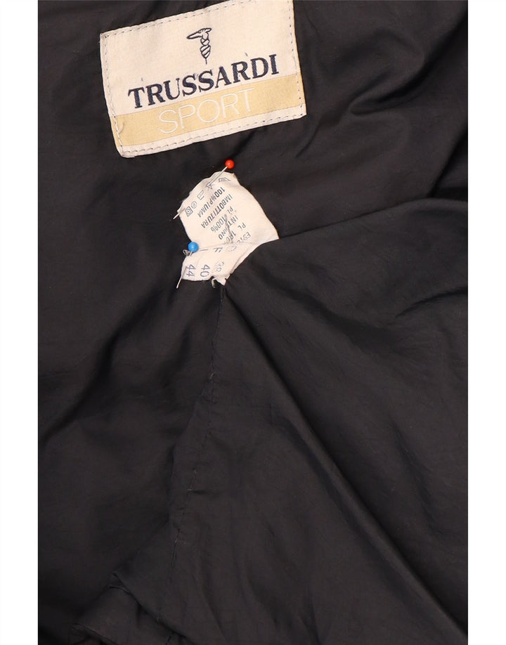 Giubbotto Trussardi Uomo Loose Fit Imbottito IT 44 XS Poliestere Nero