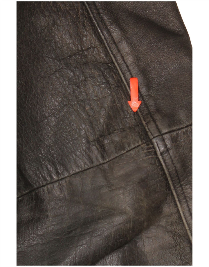 Giacca in pelle da uomo Tauri UK 42 XL Pelle nera