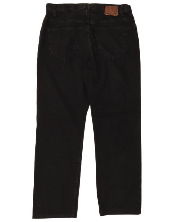 MARKS & SPENCER Jeans dritti da uomo W34 L31 cotone nero