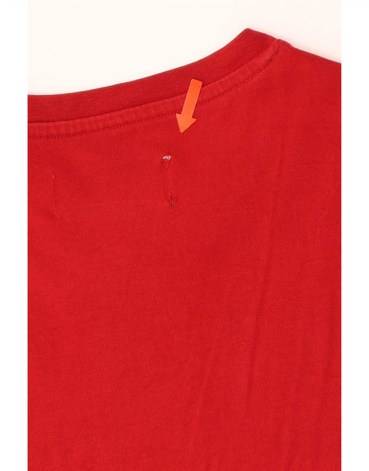 Maglietta da uomo Pinguino Top piccola in cotone rosso