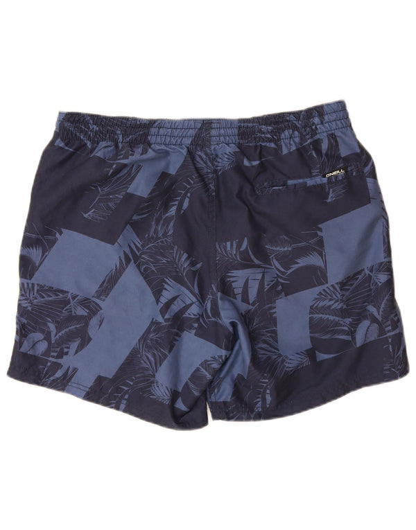 Pantaloncini da bagno grafici da uomo O'Neill medio poliestere floreale blu navy