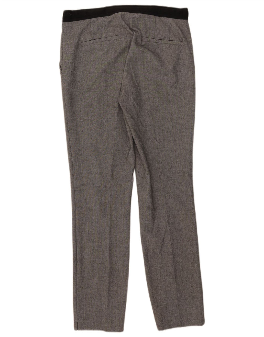 Pantaloni da abito slim da donna Zara piccoli W26 L27 poliestere grigio