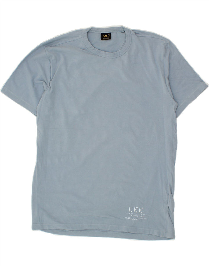 LEE Mens T-Shirt Top XL Blue Cotton Vintage Lee and Second-Hand Lee from Messina Hembry 