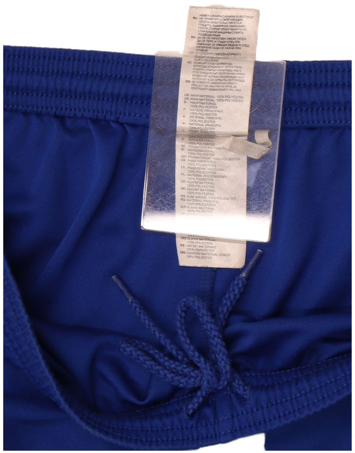 Pantaloncini sportivi Adidas da uomo grandi in poliestere blu