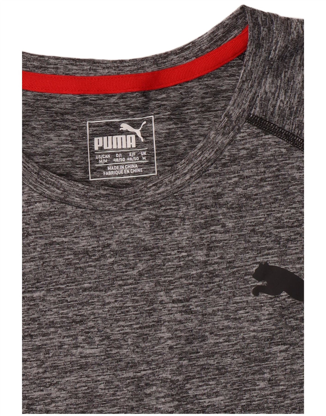 Maglietta PUMA da uomo grigio medio chiazzato