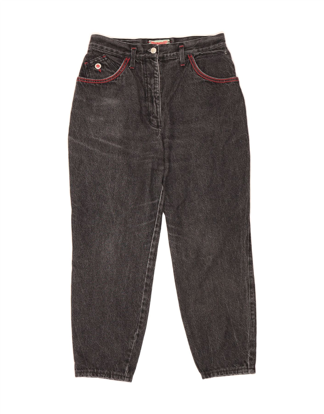 CAPPOPERA Womens High Waist Cropped Jeans W30 L25 Grey Cotton Vintage Cappopera and Second-Hand Cappopera from Messina Hembry 