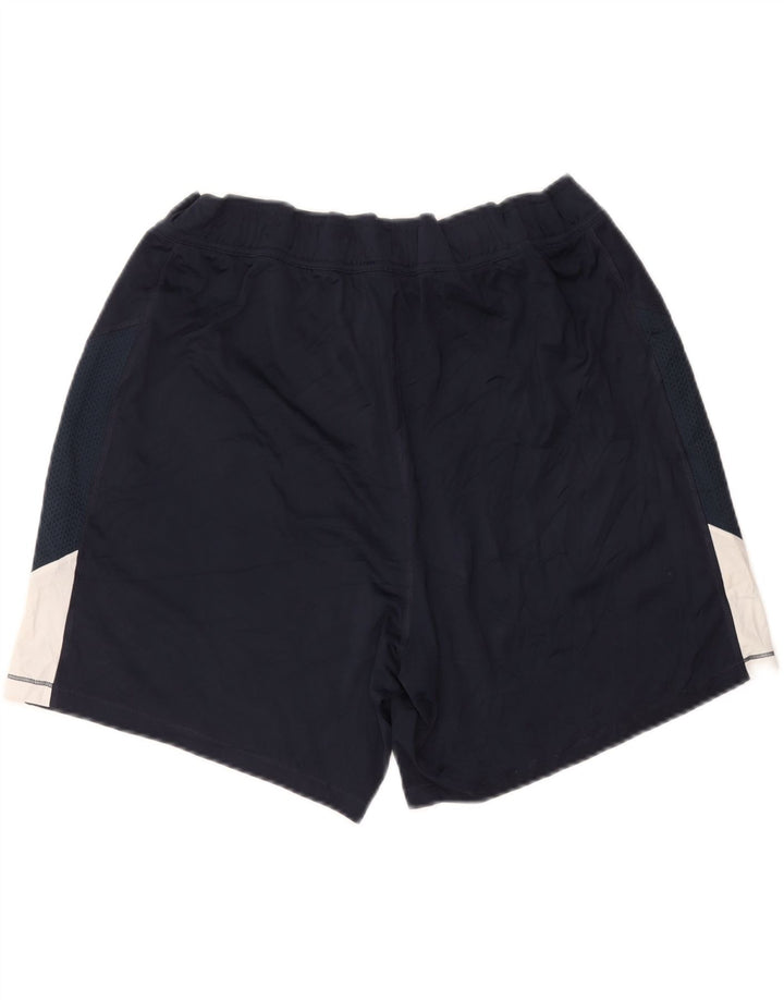 Pantaloncini sportivi REEBOK da donna UK 16 Large Blu Navy Colourblock Poliestere