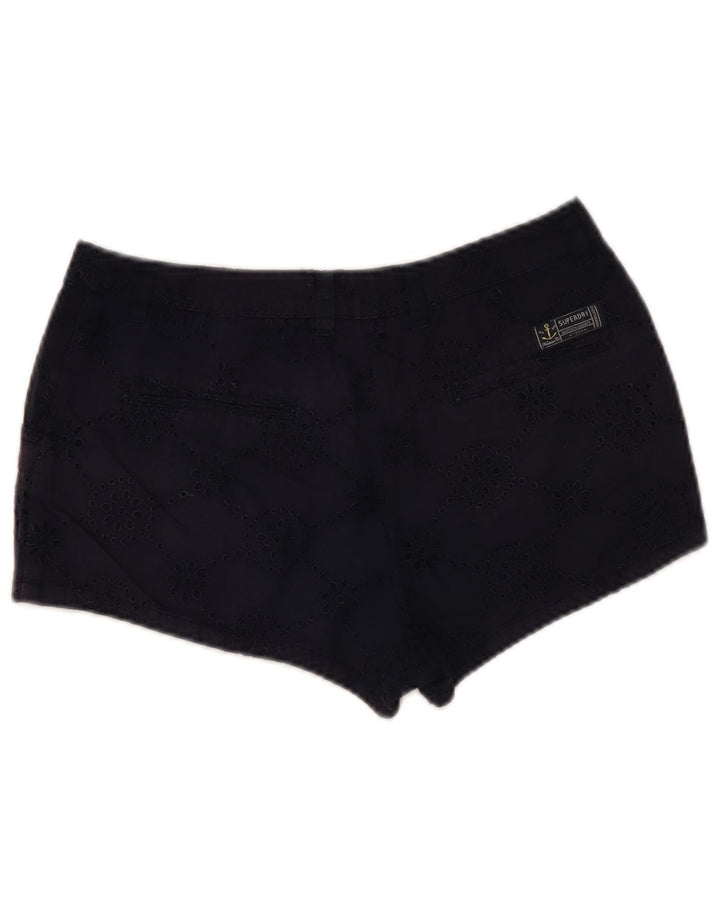 Pantaloni caldi da donna Superdry Small W27 Blu navy floreale