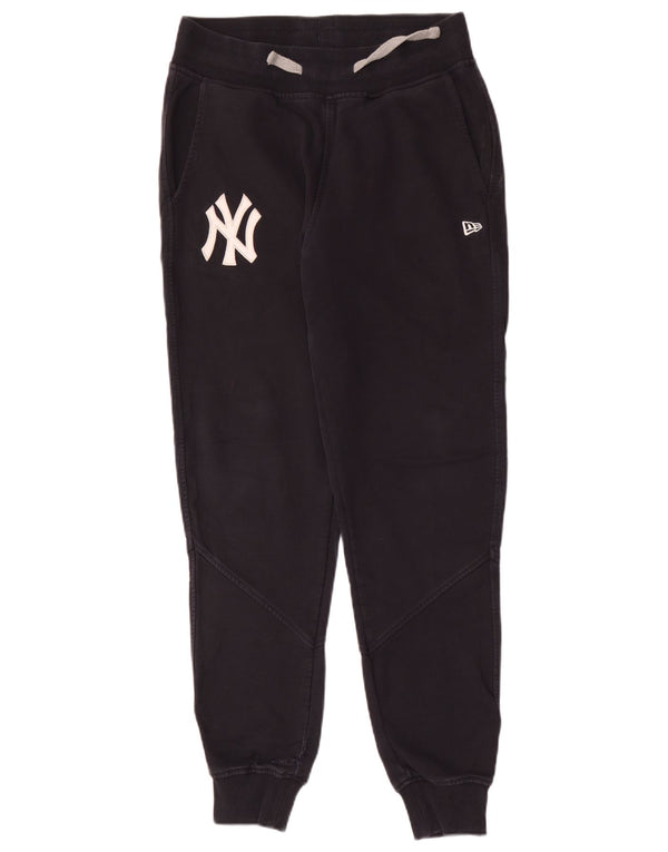 Pantaloni da tuta con grafica da uomo New Era Joggers medio cotone blu navy