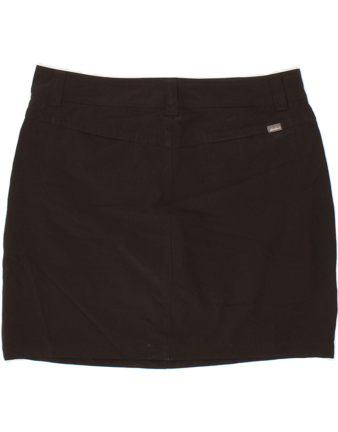 EDDIE BAUER Womens Mini Skirt US 10 Large W32 Black Polyester Vintage Eddie Bauer and Second-Hand Eddie Bauer from Messina Hembry 