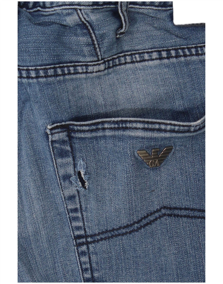 Jeans dritti da uomo Armani W33 L34 in cotone blu