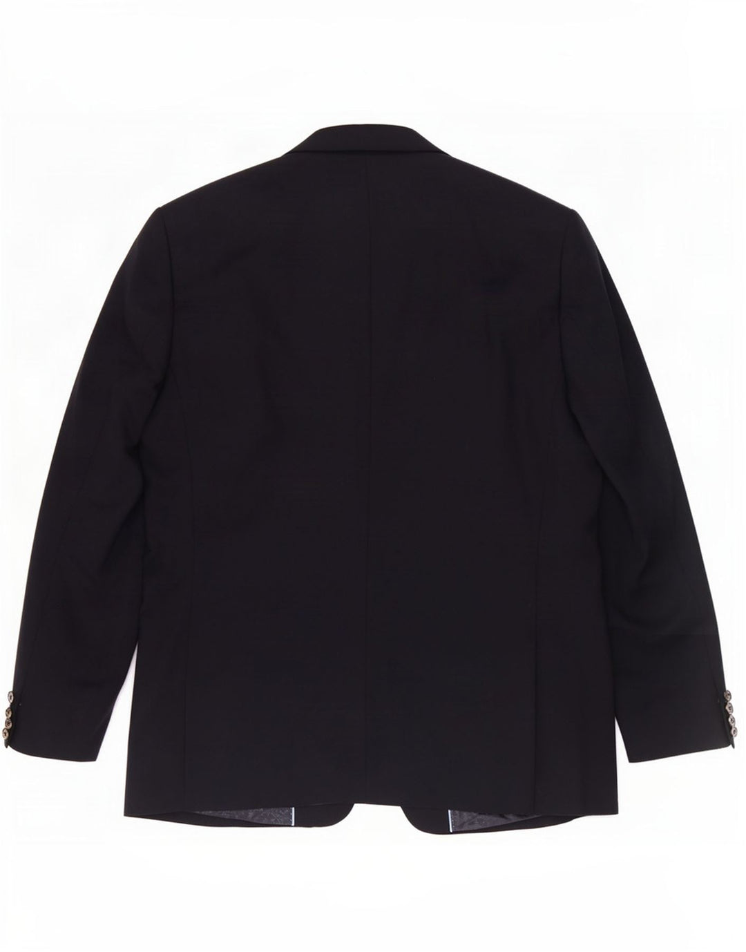 Giacca blazer a 2 bottoni da uomo Marks & Spencer UK 46 XL Blu navy in lana vergine