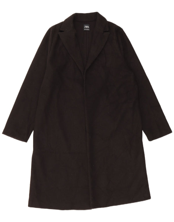 Soprabito aperto da donna Zara UK 18 XL poliestere nero