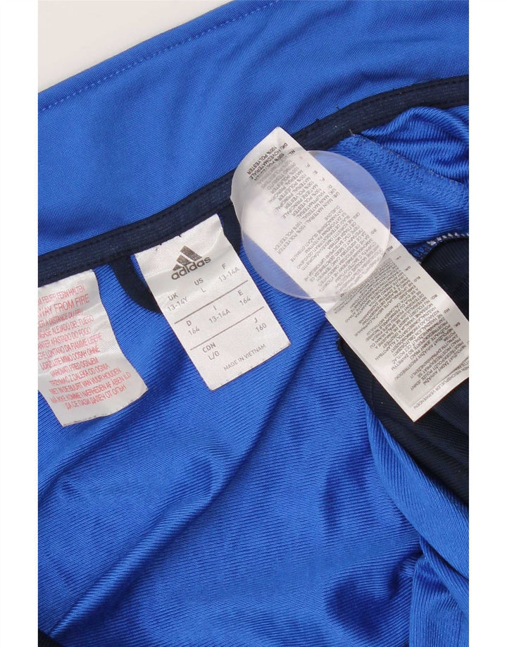 Giacca da tuta da ragazzo Adidas 13-14 anni Blu navy Colourblock