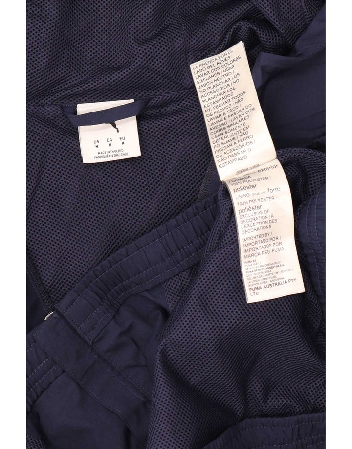 Giacca antipioggia con cappuccio Puma da uomo Box Hill FC UK 38 medio poliestere blu navy