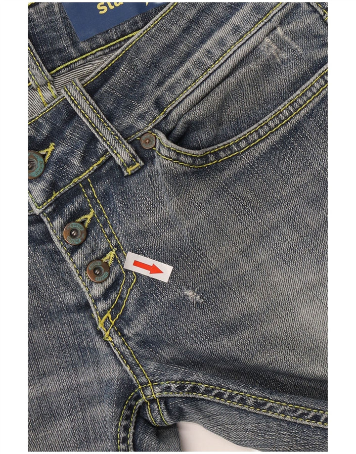 Jeans dritti da donna Dondup W29 L28 cotone blu